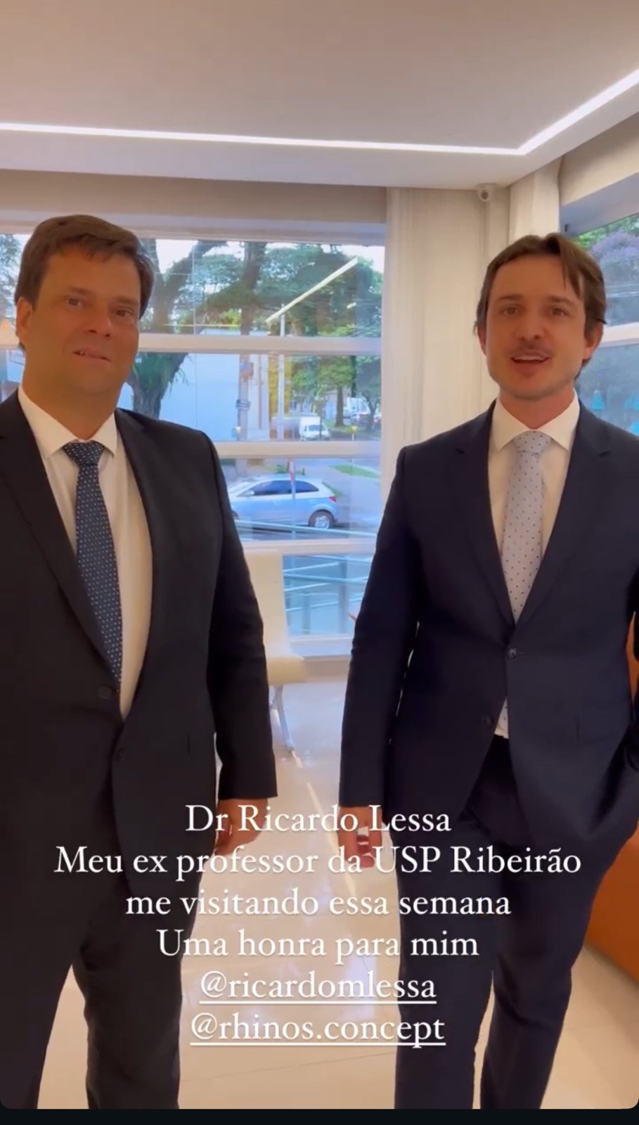 Dr. Ricardo Lessa, ex-professor do Dr. Sella na USP Ribeirão Preto, em visita em 2023