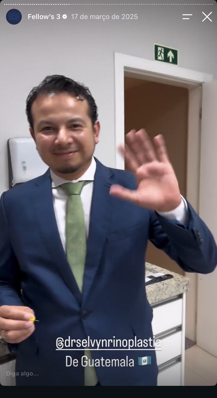 Selwyn González, otorrinolaringologista da Guatemala, em visita em março de 2025